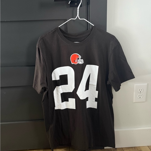 Nike Cleveland Browns 24 Chubb Brown Tshirt Men’s Medium NWT - Picture 2 of 10